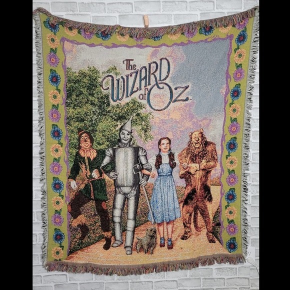 Vintage Other - Vintage Wizard of Oz Woven Tapestry Blanket